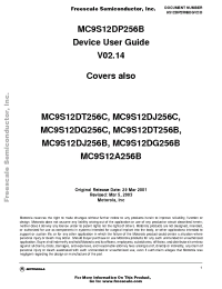 Datasheet MC9S12DG256C manufacturer Freescale