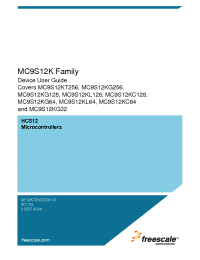 Datasheet MC9S12KC64CPV manufacturer Freescale