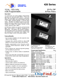 Datasheet 428H4E manufacturer Frequency Devices