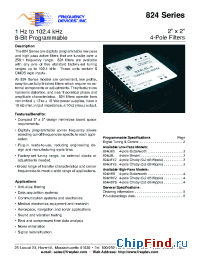 Datasheet 824 manufacturer Frequency Devices
