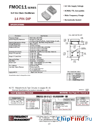 Datasheet FMOC1125D/T manufacturer Frequency Management