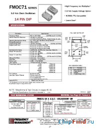 Datasheet FMOC7125A/S manufacturer Frequency Management