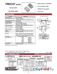 Datasheet FMVC4700BFE manufacturer Frequency Management