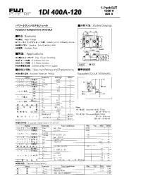 Datasheet 1DI400A-120 manufacturer Fuji