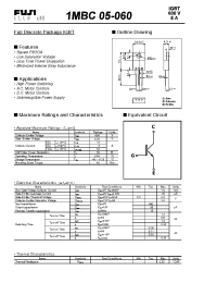 Datasheet 1MBC05-060 manufacturer Fuji