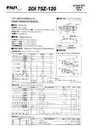 Datasheet 2DI75Z-120 manufacturer Fuji