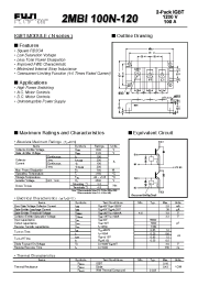Datasheet 2MBI100N-120 manufacturer Fuji