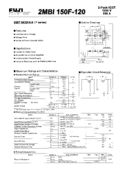 Datasheet 2MBI150F-120 manufacturer Fuji