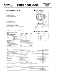 Datasheet 2MBI150L-060 manufacturer Fuji