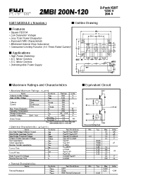 Datasheet 2MBI200N-120 manufacturer Fuji