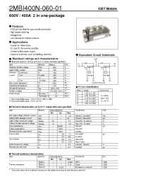 Datasheet 2MBI400N-060-01 manufacturer Fuji