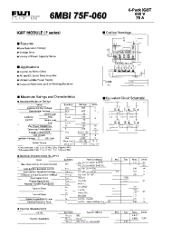 Datasheet 2MBI75L-120 manufacturer Fuji