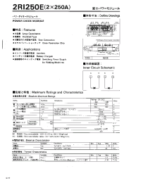 Datasheet 2RI250 manufacturer Fuji