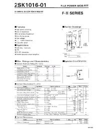 Datasheet 2SK1016-01 manufacturer Fuji