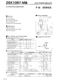 Datasheet 2SK1087-MR manufacturer Fuji