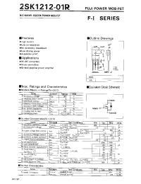 Datasheet 2SK1212-01R manufacturer Fuji