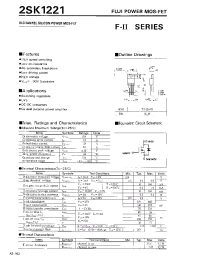 Datasheet 2SK1221 manufacturer Fuji