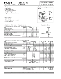 Datasheet 2SK1389 manufacturer Fuji