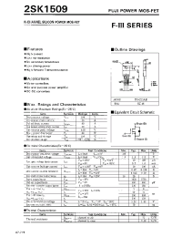 Datasheet 2SK1509 manufacturer Fuji