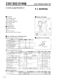 Datasheet 2SK1553-01MR manufacturer Fuji