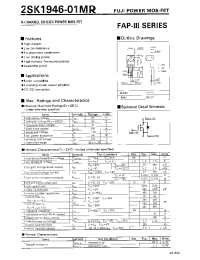 Datasheet 2SK1946-01MR manufacturer Fuji
