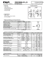 Datasheet 2SK2896-01S manufacturer Fuji
