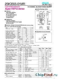 Datasheet 2SK3555-01MR manufacturer Fuji