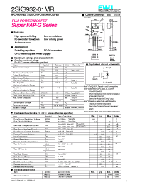 Datasheet 2SK3932-01MR manufacturer Fuji