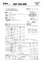 Datasheet 6DI15A-050 manufacturer Fuji
