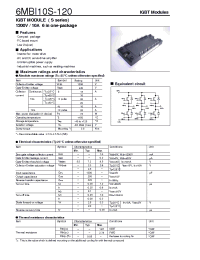 Datasheet 6MBI10S-120 manufacturer Fuji