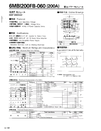 Datasheet 6MBI200FB-060 manufacturer Fuji