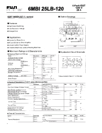 Datasheet 6MBI25LB-120 manufacturer Fuji