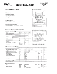 Datasheet 6MBI50L-120 manufacturer Fuji