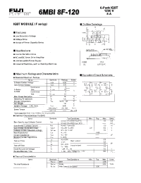 Datasheet 6MBI8F-120 manufacturer Fuji