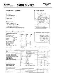 Datasheet 6MBI8L-120 manufacturer Fuji