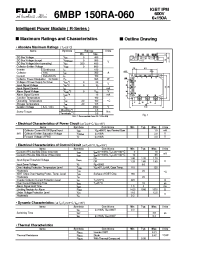 Datasheet 6MBP150RA-060 manufacturer Fuji