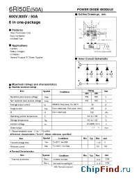 Datasheet 6RI50E-060/080 manufacturer Fuji