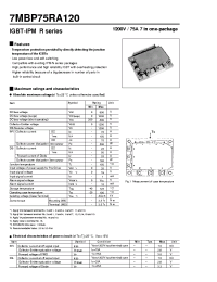 Datasheet 7MBP75RA120 manufacturer Fuji