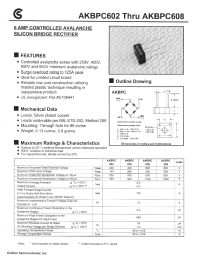 Datasheet AKBPC607 manufacturer Fuji