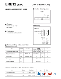 Datasheet ERB12-06 manufacturer Fuji