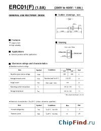 Datasheet ERC01-04F manufacturer Fuji