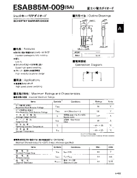 Datasheet ESAB85M-009 manufacturer Fuji