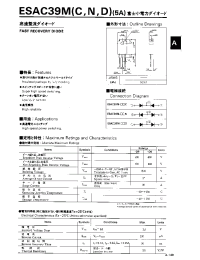 Datasheet ESAC39M manufacturer Fuji