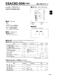 Datasheet ESAC82-004 manufacturer Fuji