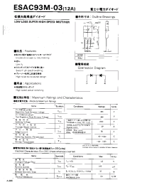 Datasheet ESAC93M-03 manufacturer Fuji