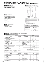 Datasheet ESAD25MD manufacturer Fuji