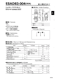 Datasheet ESAD83-004 manufacturer Fuji