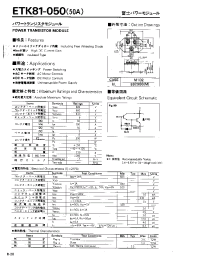Datasheet ETK81-050 manufacturer Fuji