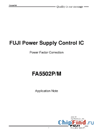 Datasheet FA5502M manufacturer Fuji