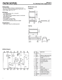 Datasheet FA7613CP manufacturer Fuji